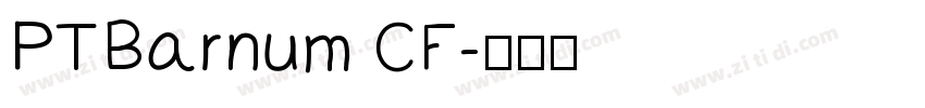 PTBarnum CF字体转换